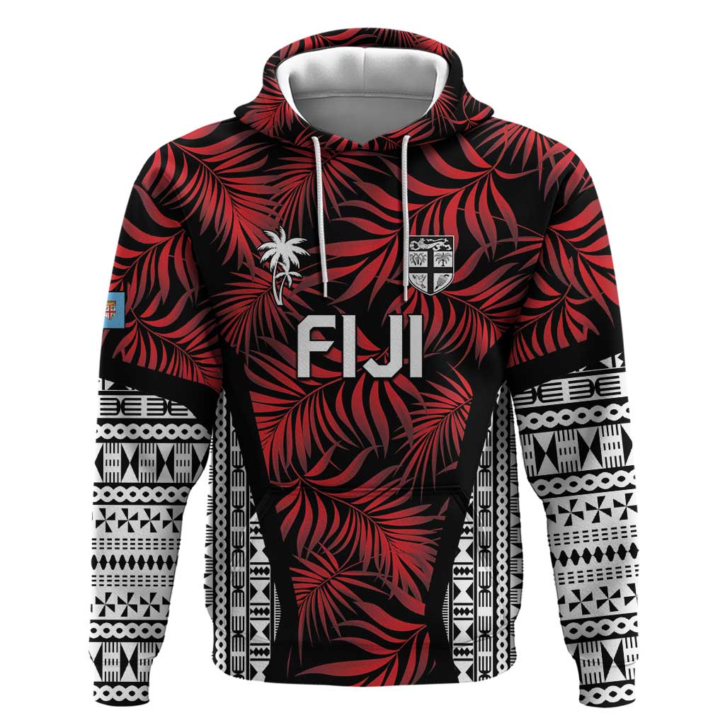 Custom Flying Fijians Rugby 2024 Pacific Hoodie Go Fiji LT05 Pullover Hoodie Black - Polynesian Pride