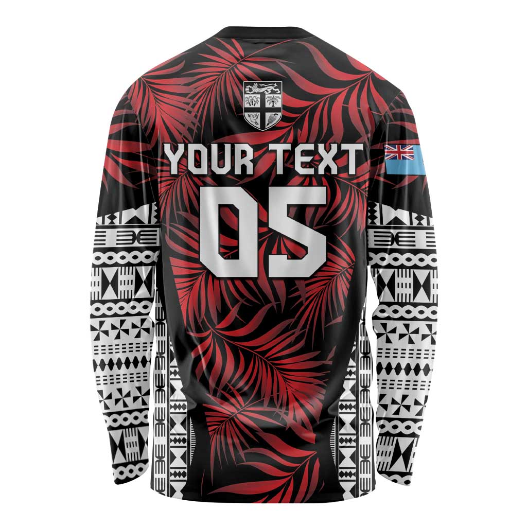 Custom Flying Fijians Rugby 2024 Pacific Long Sleeve Shirt Go Fiji