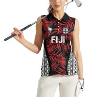 Custom Flying Fijians Rugby 2024 Pacific Women Sleeveless Polo Shirt Go Fiji