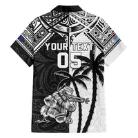 Custom New Zealand And Fiji Rugby 2024 Family Matching Puletasi and Hawaiian Shirt Maori Kiwi With Fijian Palm Tree