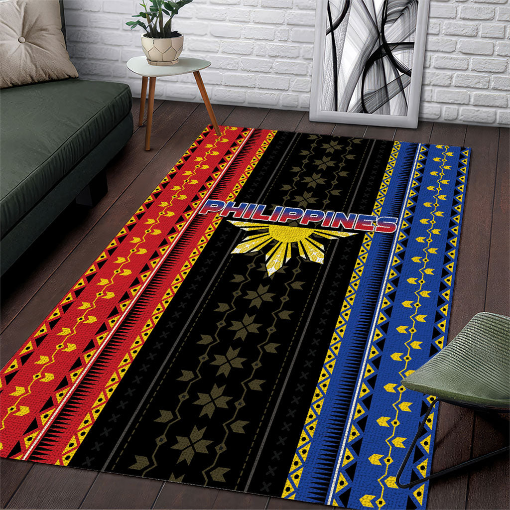 Philippines Filipinos Area Rug Igorot Tribal Inspiration Pattern Style