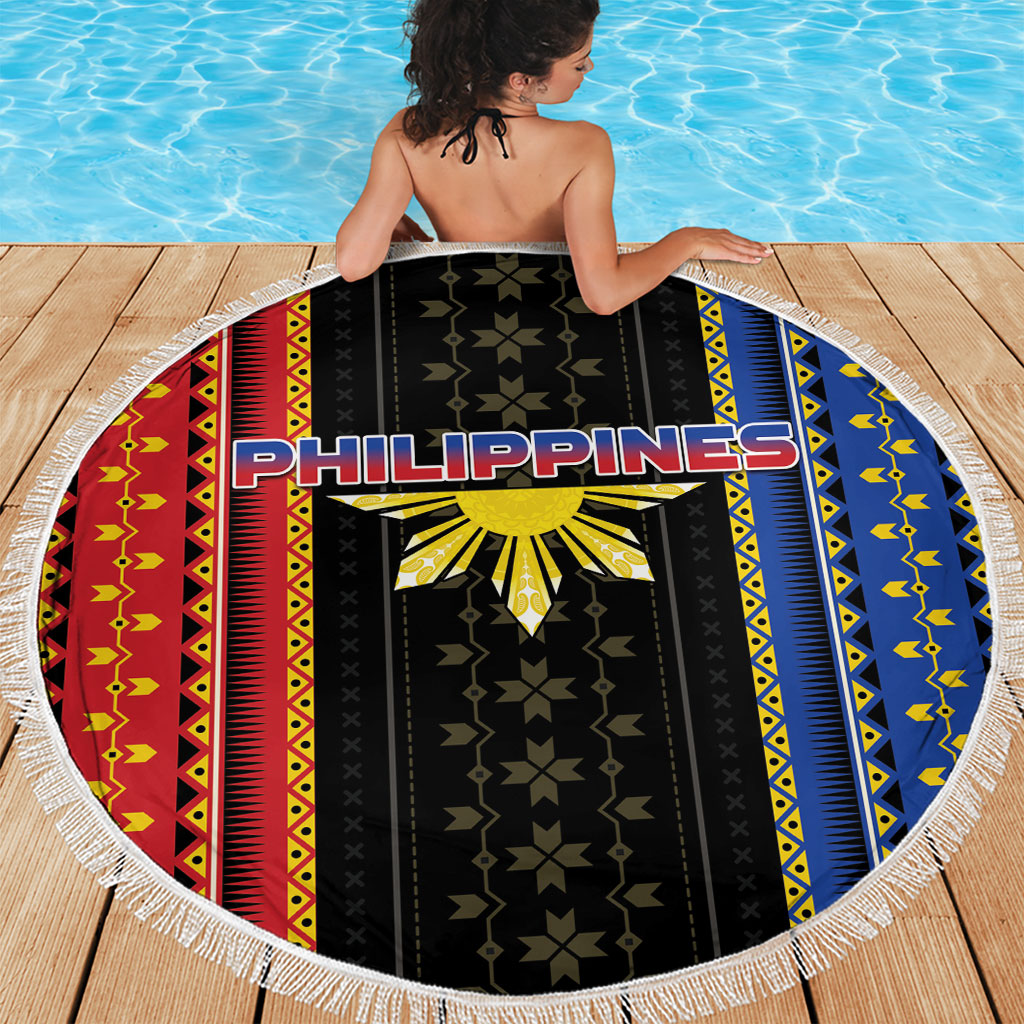 Philippines Filipinos Beach Blanket Igorot Tribal Inspiration Pattern Style