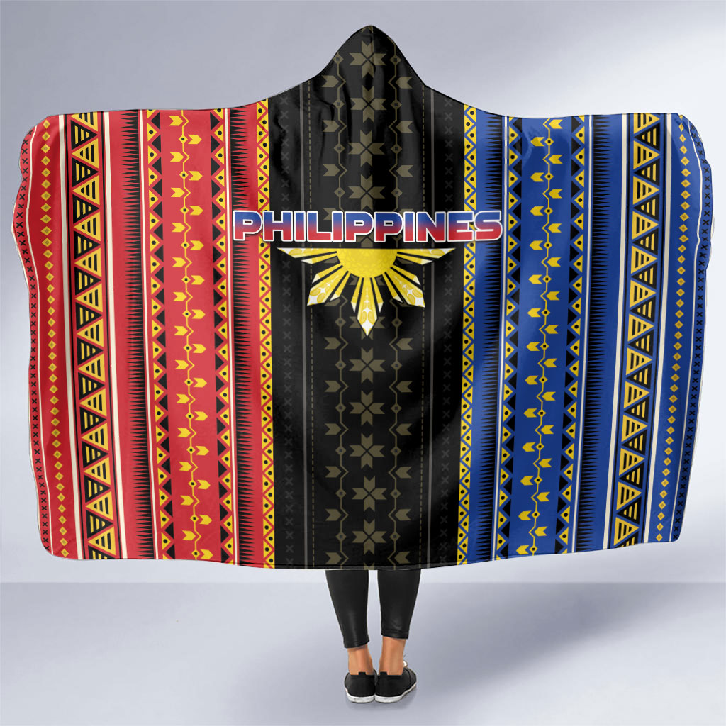 Philippines Filipinos Hooded Blanket Igorot Tribal Inspiration Pattern Style
