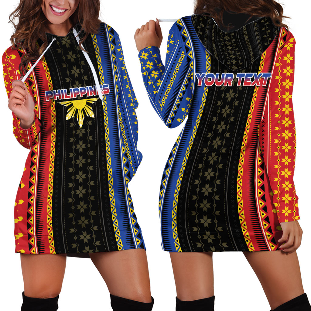 Personalised Philippines Filipinos Hoodie Dress Igorot Tribal Inspiration Pattern Style