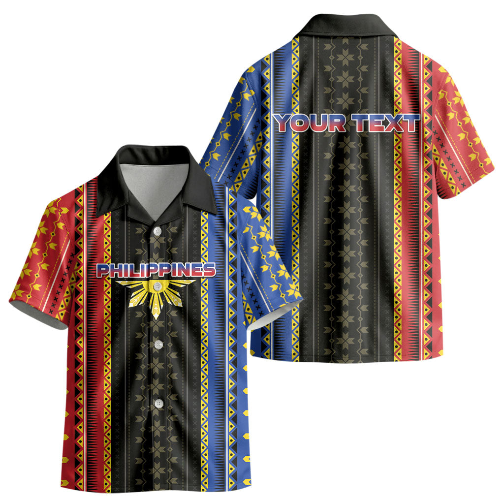Personalised Philippines Filipinos Kid Hawaiian Shirt Igorot Tribal Inspiration Pattern Style