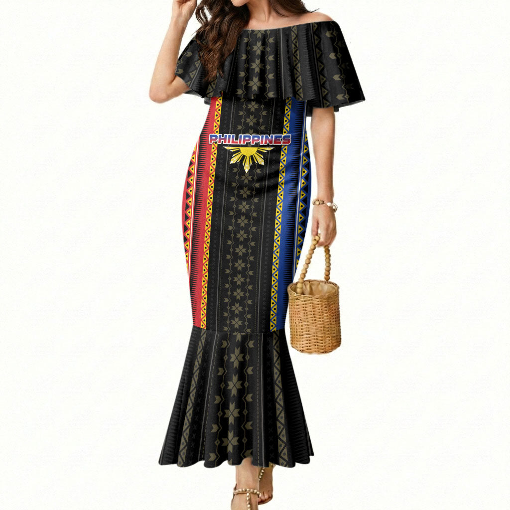 Personalised Philippines Filipinos Mermaid Dress Igorot Tribal Inspiration Pattern Style