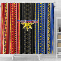 Philippines Filipinos Shower Curtain Igorot Tribal Inspiration Pattern Style