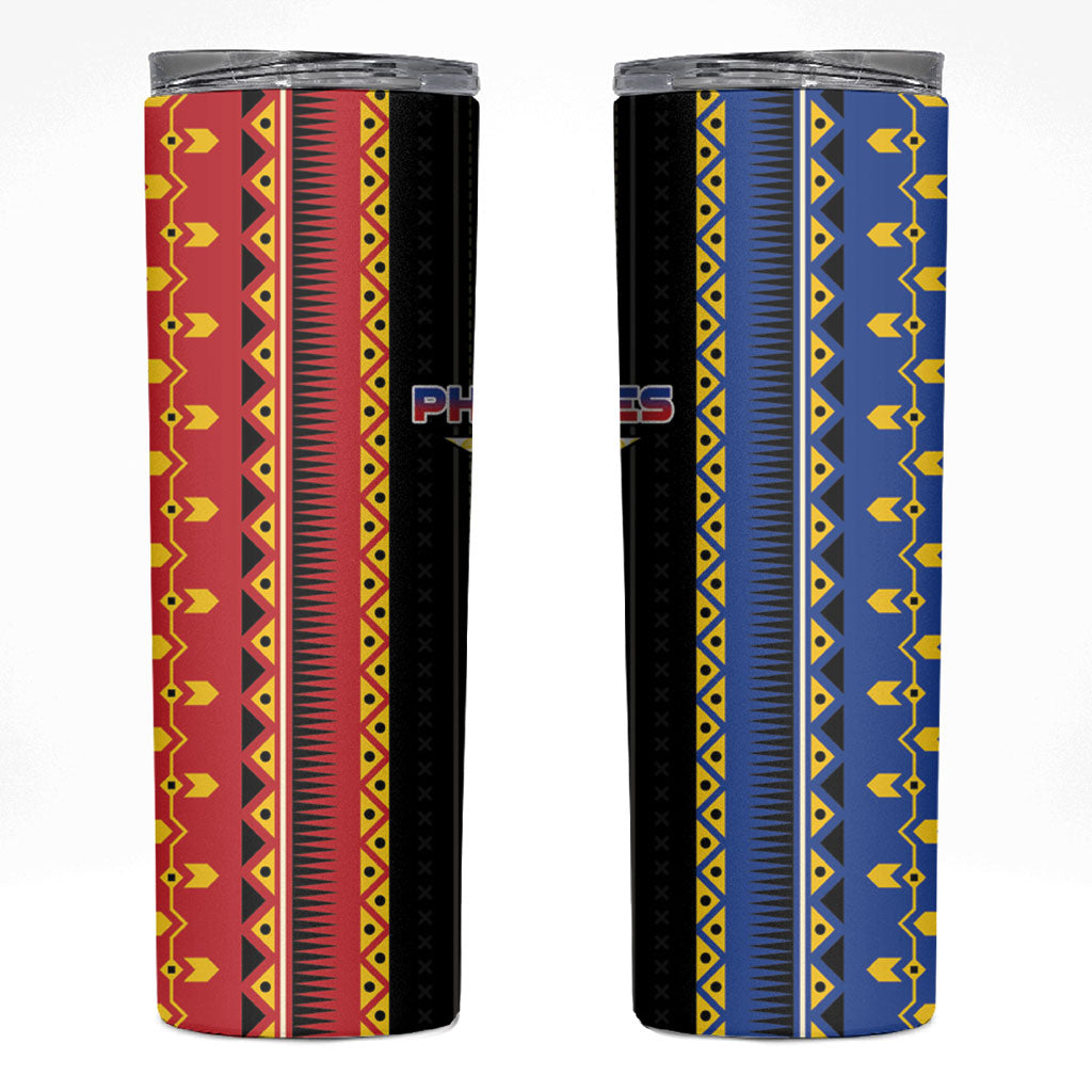Philippines Filipinos Skinny Tumbler Igorot Tribal Inspiration Pattern Style