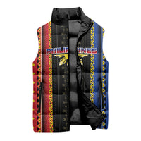 Personalised Philippines Filipinos Sleeveless Puffer Jacket Igorot Tribal Inspiration Pattern Style