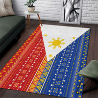 Philippines Sun Area Rug Igorot Tribal Inspiration