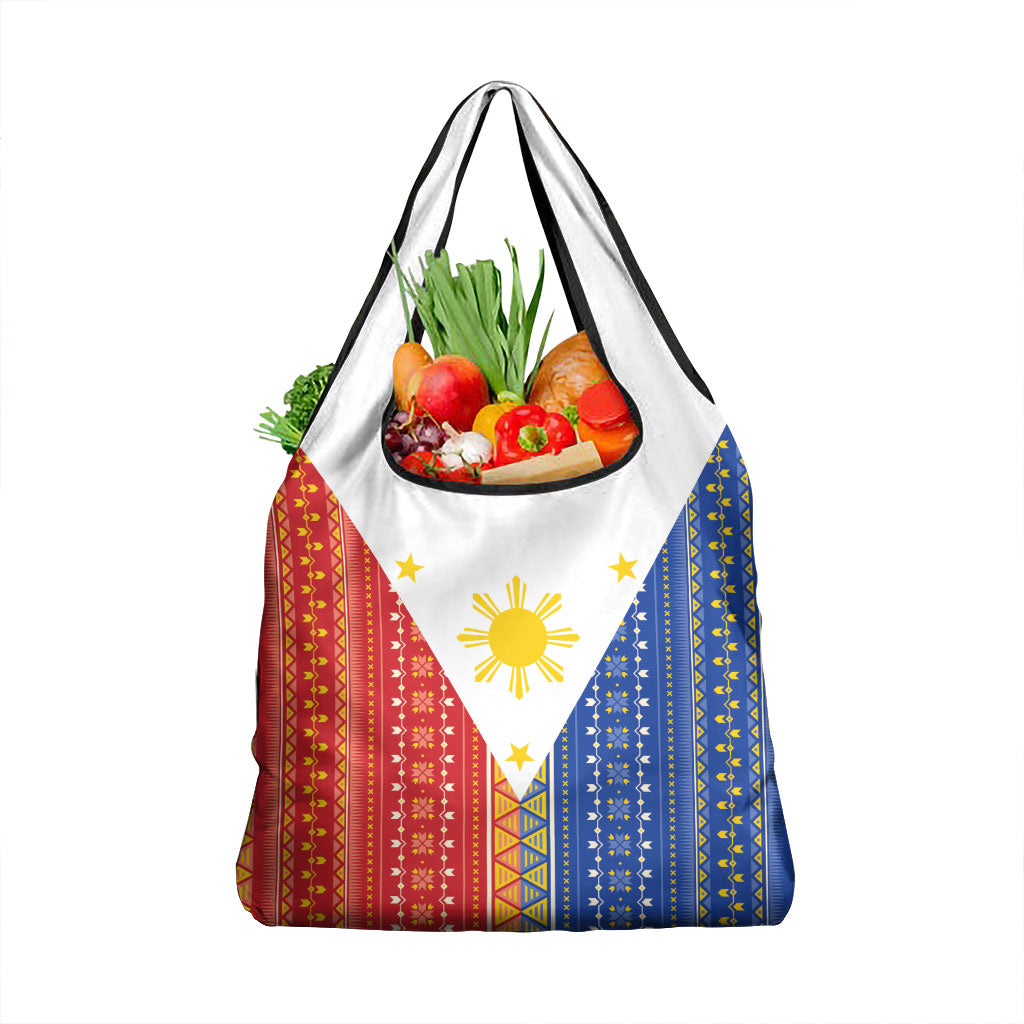Philippines Sun Grocery Bag Igorot Tribal Inspiration LT05 1-pack One Size Colorful - Polynesian Pride
