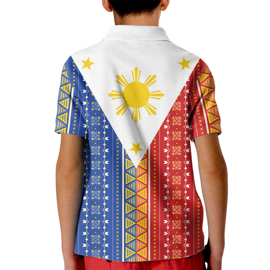 Philippines Sun Kid Polo Shirt Igorot Tribal Inspiration