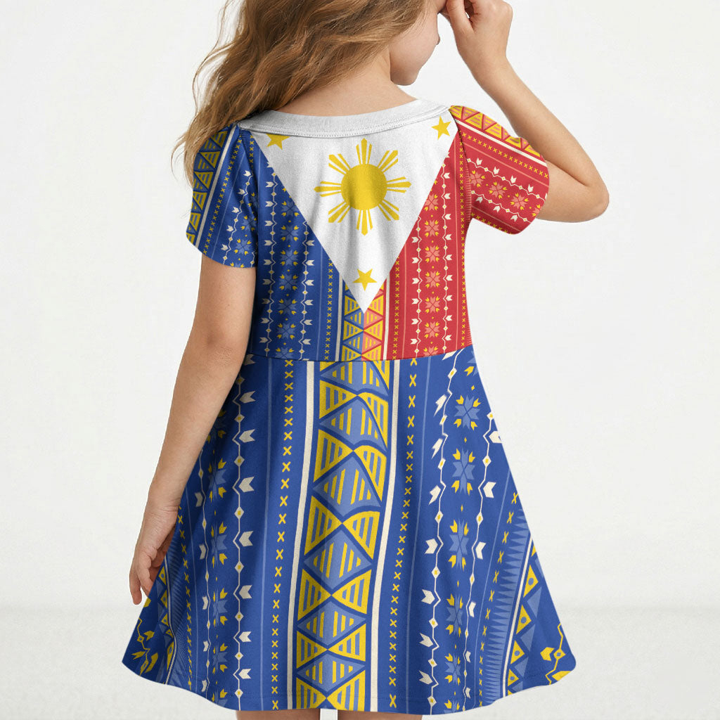 Philippines Sun Kid Short Sleeve Dress Igorot Tribal Inspiration