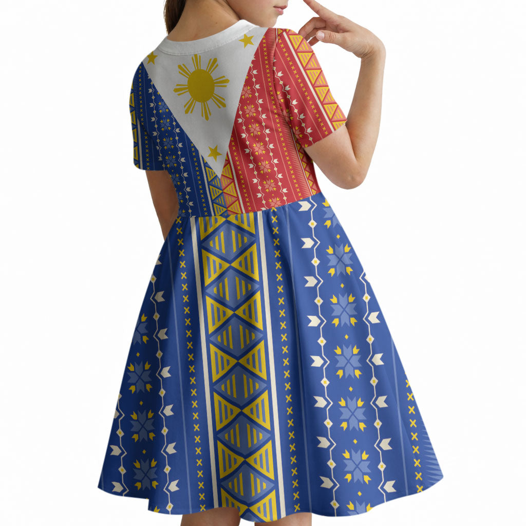 Philippines Sun Kid Short Sleeve Dress Igorot Tribal Inspiration