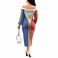 Philippines Sun Off The Shoulder Long Sleeve Dress Igorot Tribal Inspiration