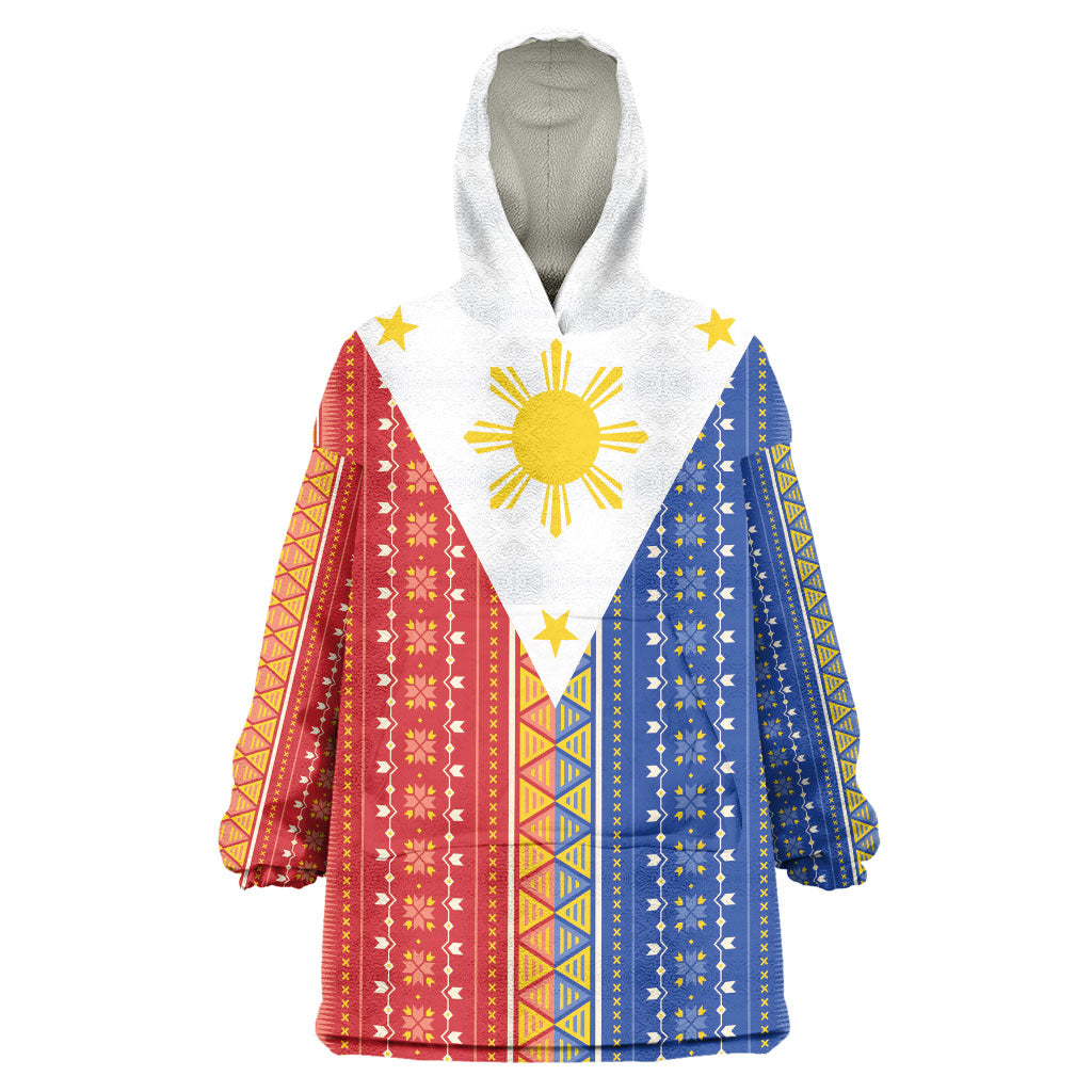 Philippines Sun Wearable Blanket Hoodie Igorot Tribal Inspiration