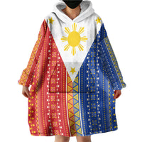 Philippines Sun Wearable Blanket Hoodie Igorot Tribal Inspiration