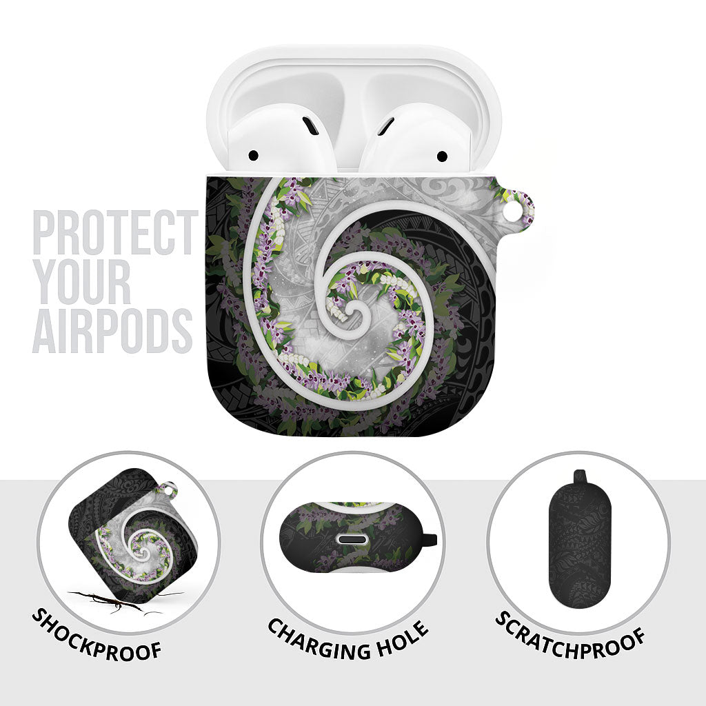 Piko Hawaii AirPods Case Polynesian Pattern With Maile Pikake Honohono Lei