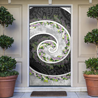 Piko Hawaii Door Cover Polynesian Pattern With Maile Pikake Honohono Lei