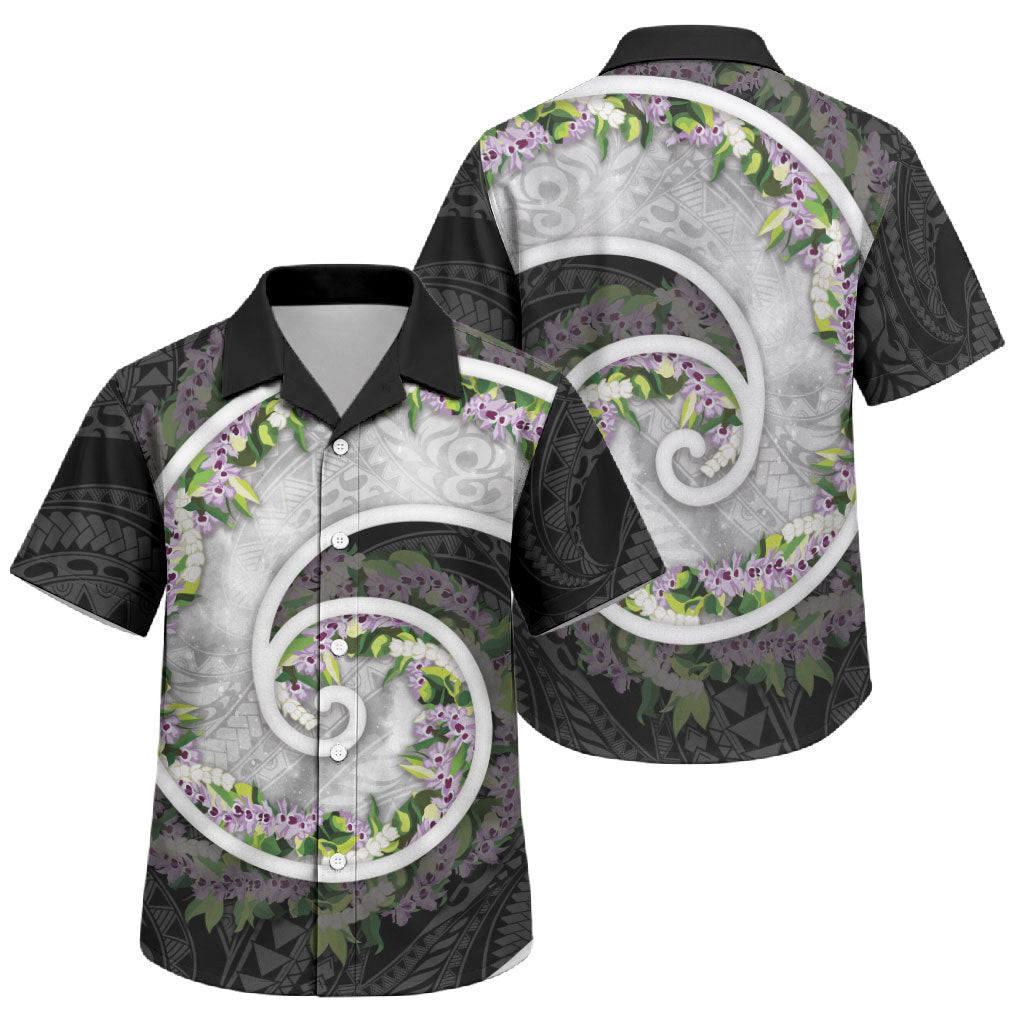 Piko Hawaii Family Matching Mermaid Dress and Hawaiian Shirt Polynesian Pattern With Maile Pikake Honohono Lei