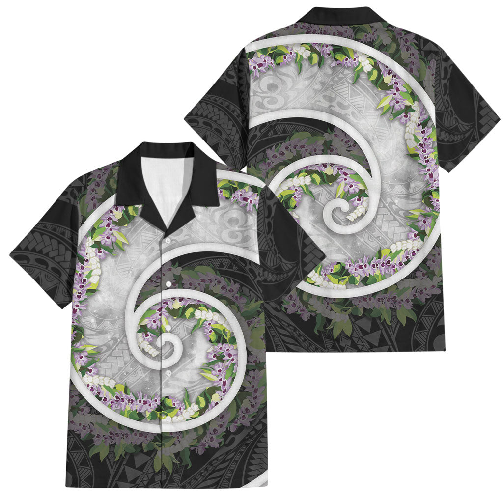 Piko Hawaii Family Matching Puletasi and Hawaiian Shirt Polynesian Pattern With Maile Pikake Honohono Lei