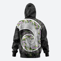 Piko Hawaii Hoodie Polynesian Pattern With Maile Pikake Honohono Lei