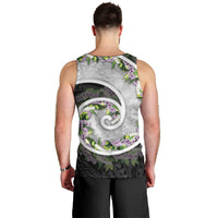 Piko Hawaii Men Tank Top Polynesian Pattern With Maile Pikake Honohono Lei