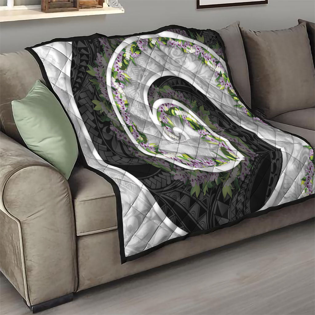 Piko Hawaii Quilt Polynesian Pattern With Maile Pikake Honohono Lei