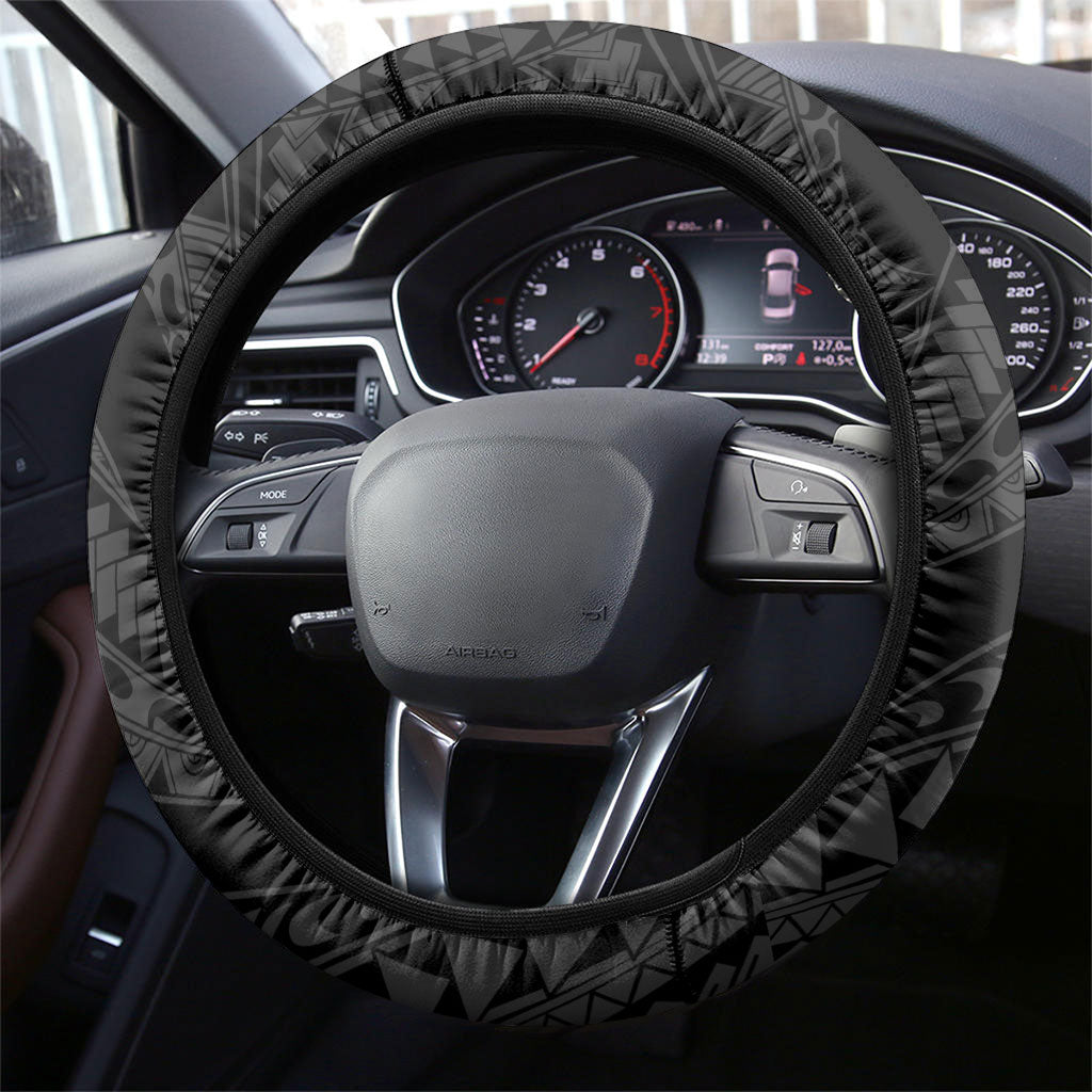 Piko Hawaii Steering Wheel Cover Polynesian Pattern With Maile Pikake Honohono Lei