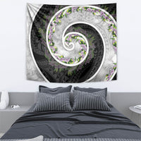 Piko Hawaii Tapestry Polynesian Pattern With Maile Pikake Honohono Lei