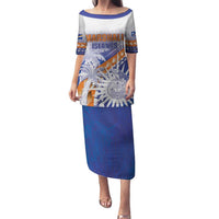 Personalised Marshall Islands Manit Day Family Matching Puletasi and Hawaiian Shirt Polynesian Tribal Tattoo Tropical Style