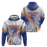 Personalised Marshall Islands Manit Day Zip Hoodie Polynesian Tribal Tattoo Tropical Style LT05 - Polynesian Pride
