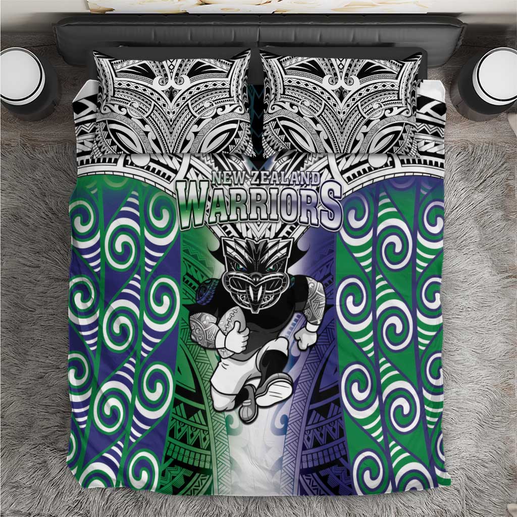 New Zealand Warrior Bedding Set Maori Tribal Pattern LT05 Green - Polynesian Pride