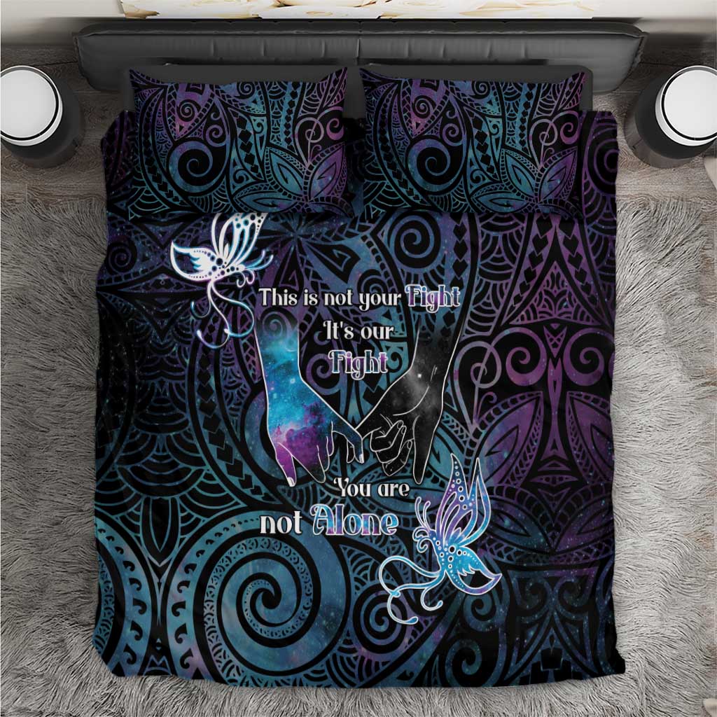 Suicide Awareness Bedding Set You Are Not Alone - Polynesian Pride