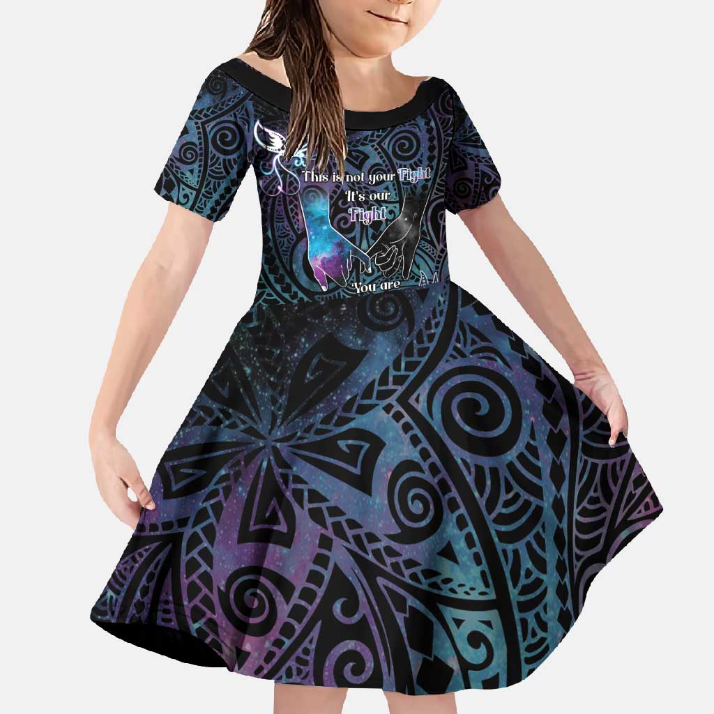 Suicide Awareness Family Matching Mermaid Dress and Hawaiian Shirt You Are Not Alone - Polynesian Pride