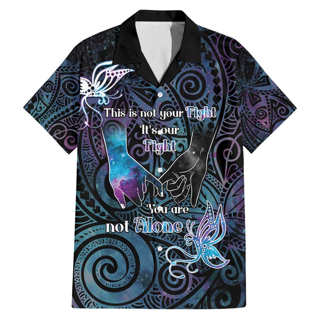 Suicide Awareness Family Matching Mermaid Dress and Hawaiian Shirt You Are Not Alone - Polynesian Pride