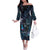 Suicide Awareness Family Matching Off The Shoulder Long Sleeve Dress and Hawaiian Shirt You Are Not Alone - Polynesian Pride