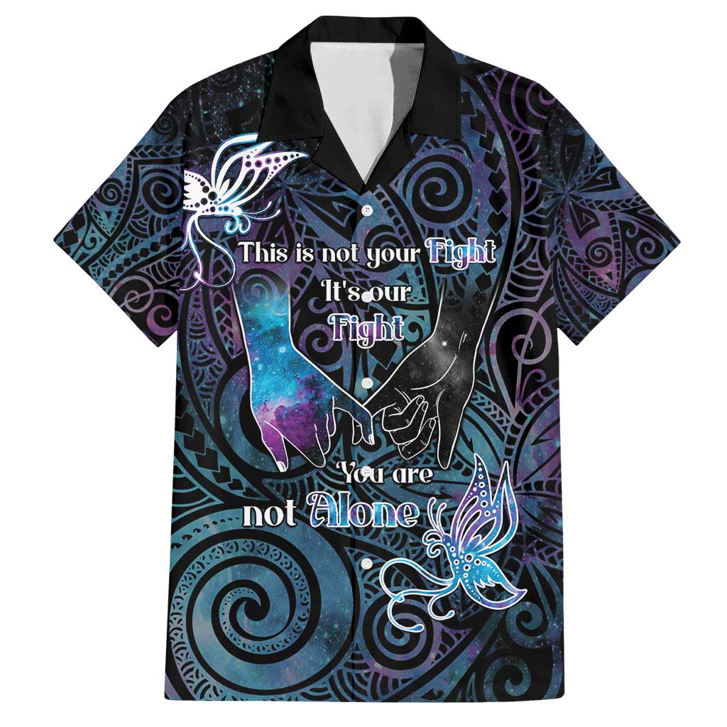 Suicide Awareness Family Matching Puletasi and Hawaiian Shirt You Are Not Alone - Polynesian Pride