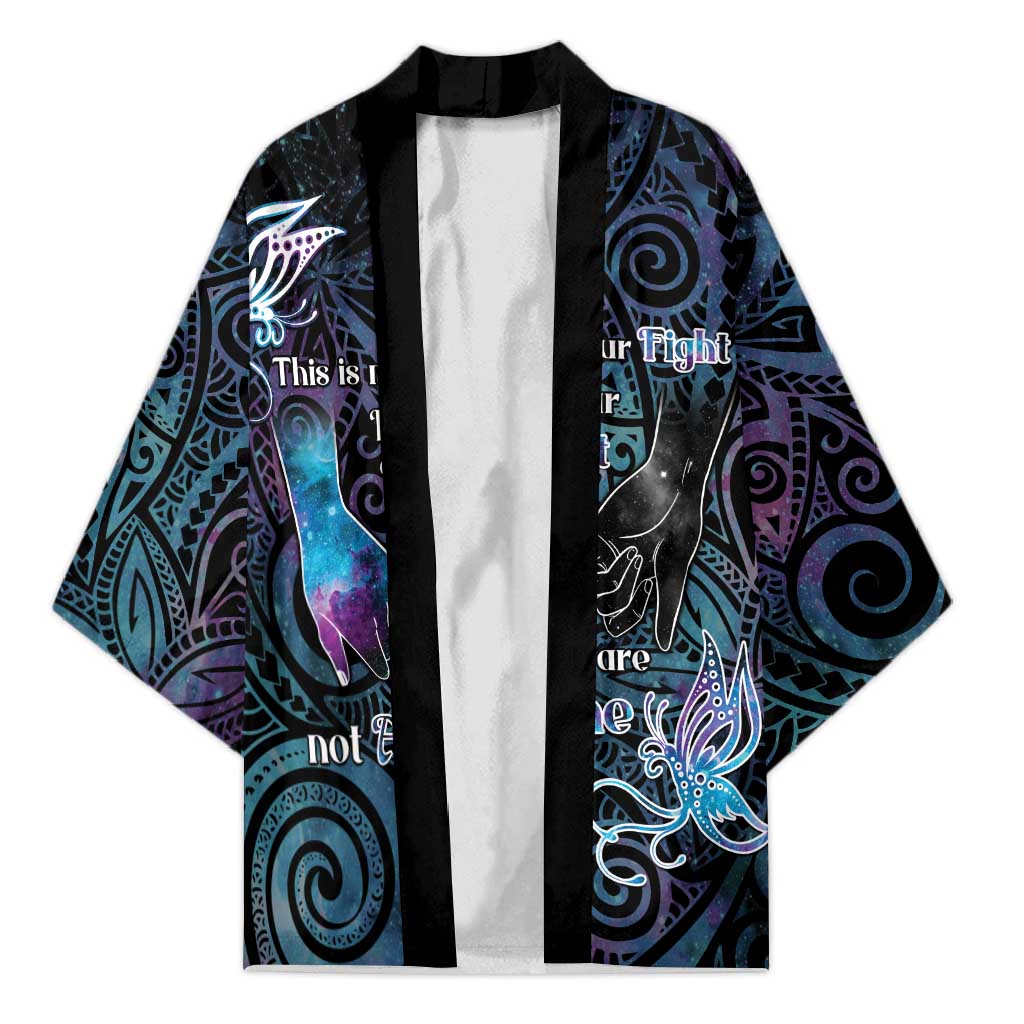 Suicide Awareness Kimono You Are Not Alone - Polynesian Pride