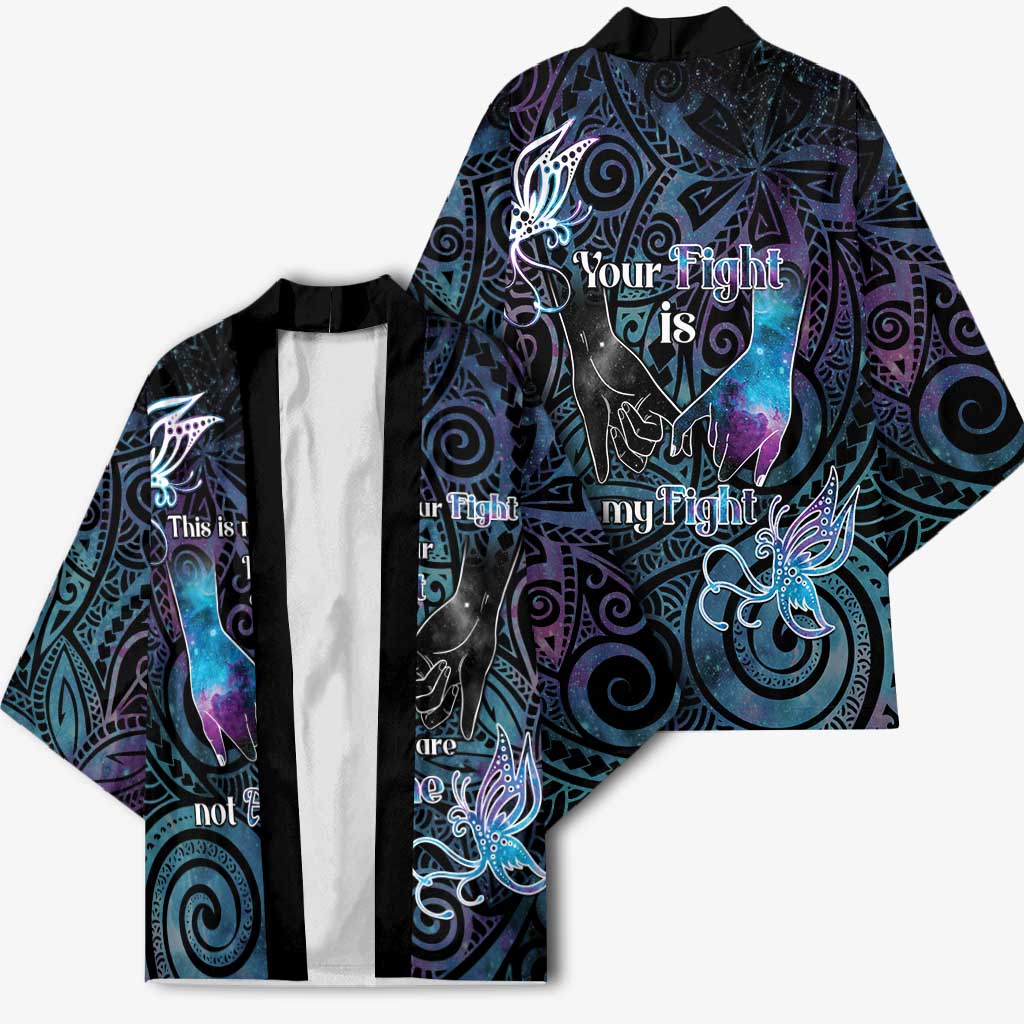 Suicide Awareness Kimono You Are Not Alone - Polynesian Pride
