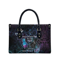 Suicide Awareness Leather Bag You Are Not Alone - Polynesian Pride