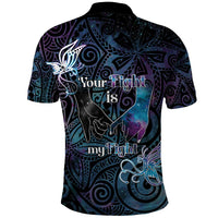 Suicide Awareness Polo Shirt You Are Not Alone - Polynesian Pride