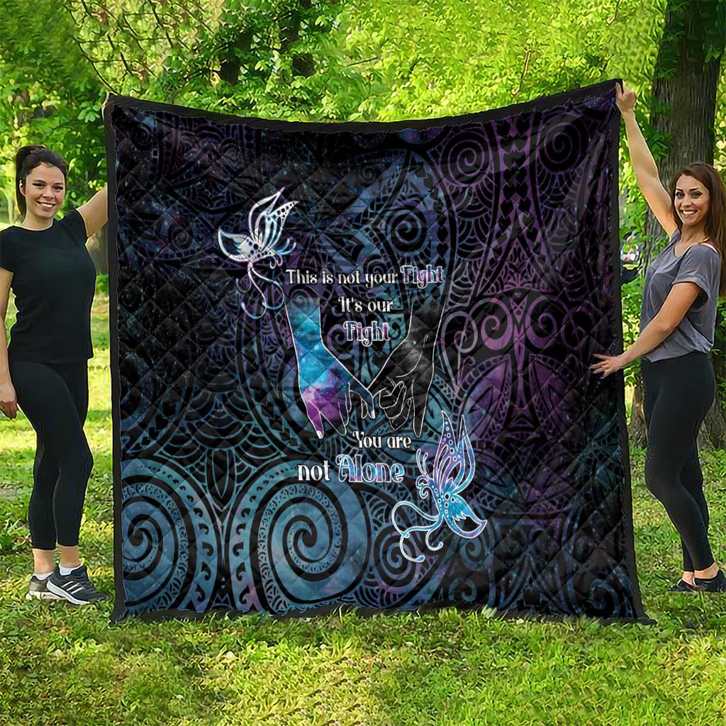 Suicide Awareness Quilt You Are Not Alone - Polynesian Pride