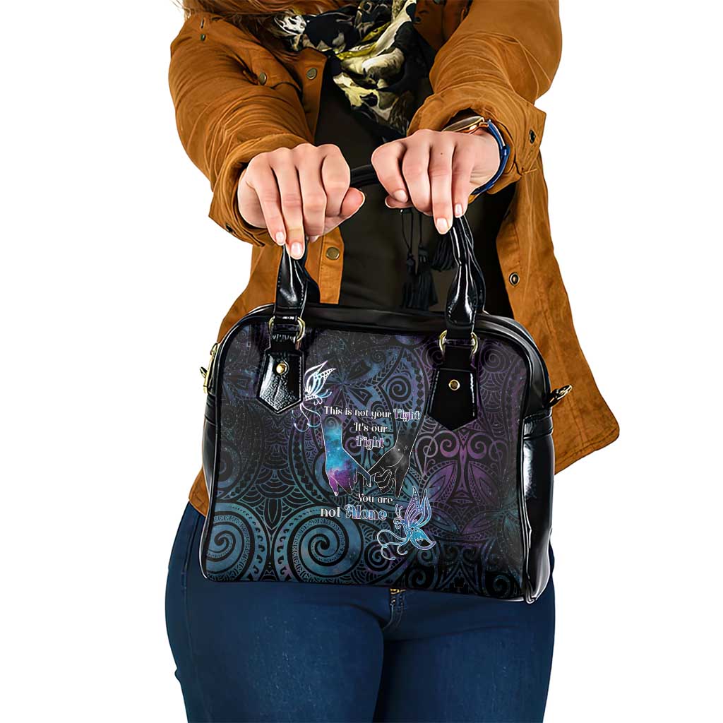 Suicide Awareness Shoulder Handbag You Are Not Alone LT05 One Size Black - Polynesian Pride