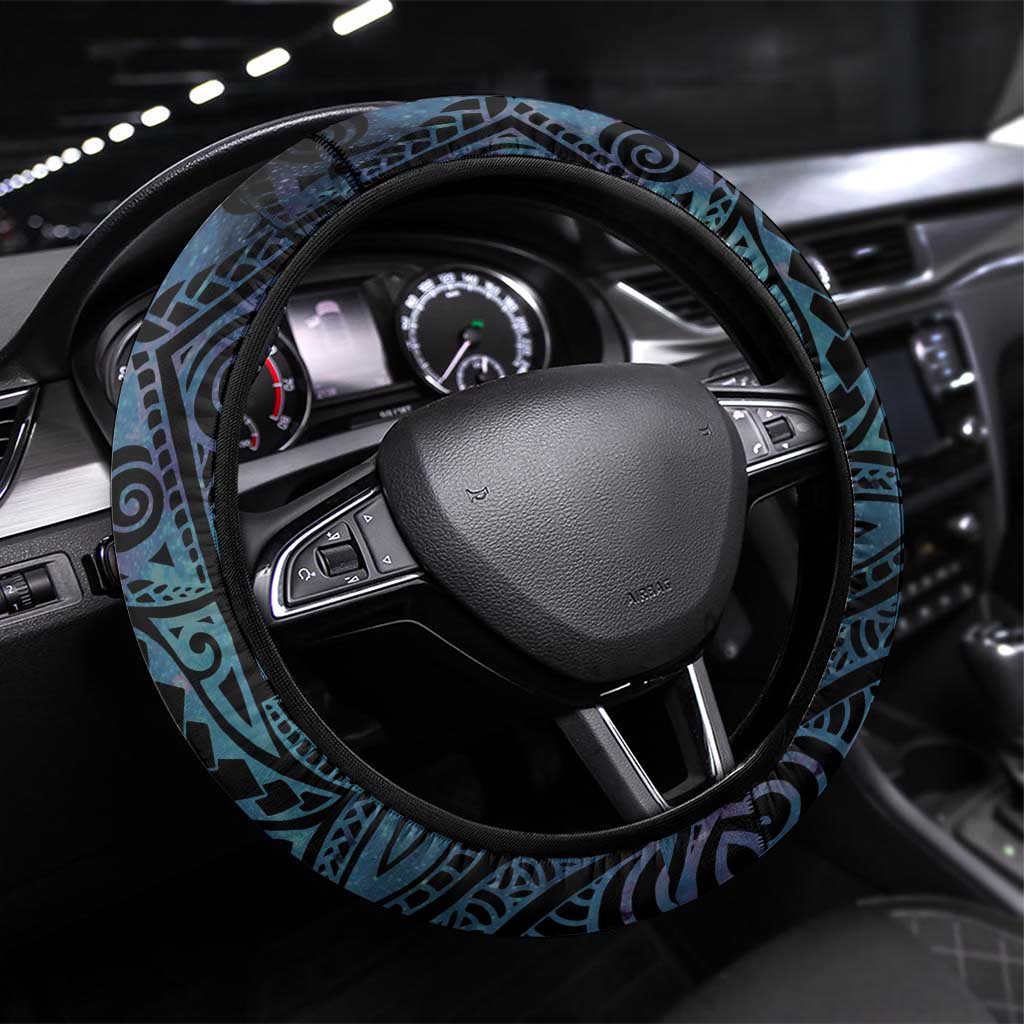 Suicide Awareness Steering Wheel Cover You Are Not Alone LT05 Universal Fit Black - Polynesian Pride