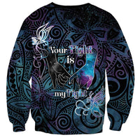 Suicide Awareness Sweatshirt You Are Not Alone - Polynesian Pride