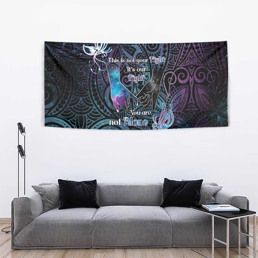 Suicide Awareness Tapestry You Are Not Alone - Polynesian Pride
