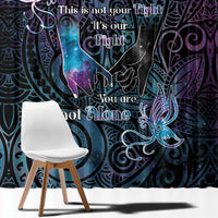 Suicide Awareness Window Curtain You Are Not Alone - Polynesian Pride