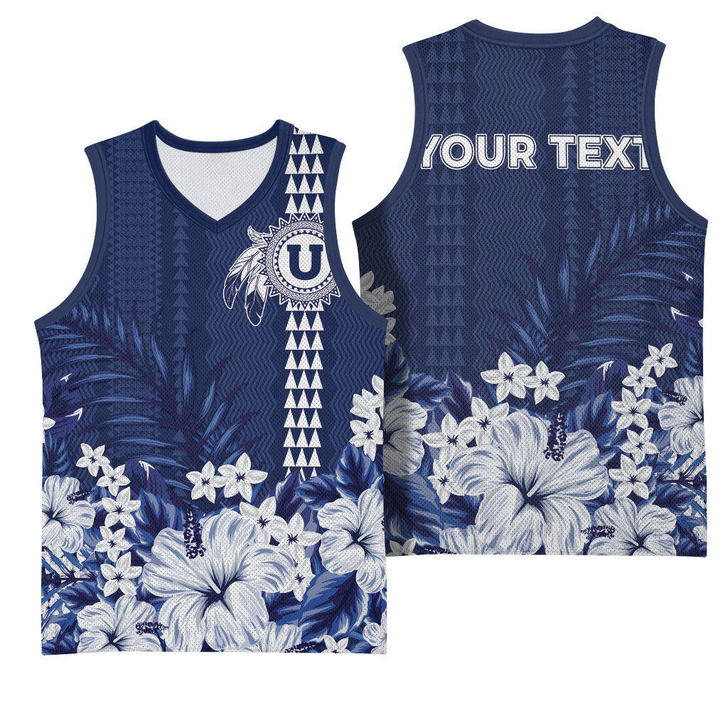 Personalized Utah State Basketball Jersey Polynesian Style