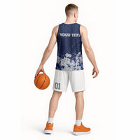 Personalized Utah State Basketball Jersey Polynesian Style